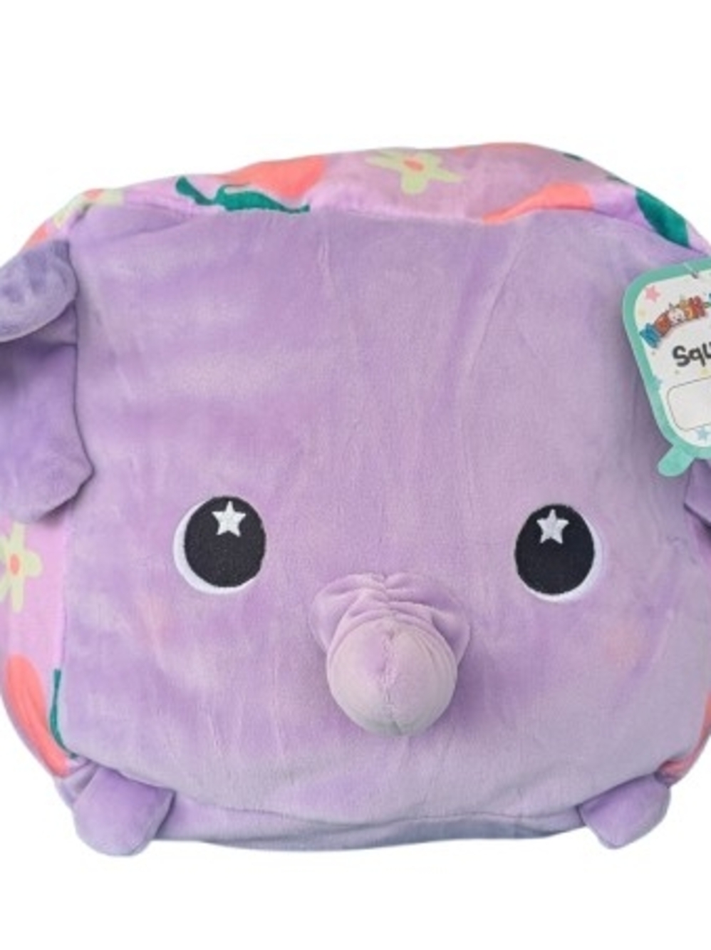NWT Moosh-Moosh Squared² Elephant Plush 10” Cube – Ultra Soft & Stackable